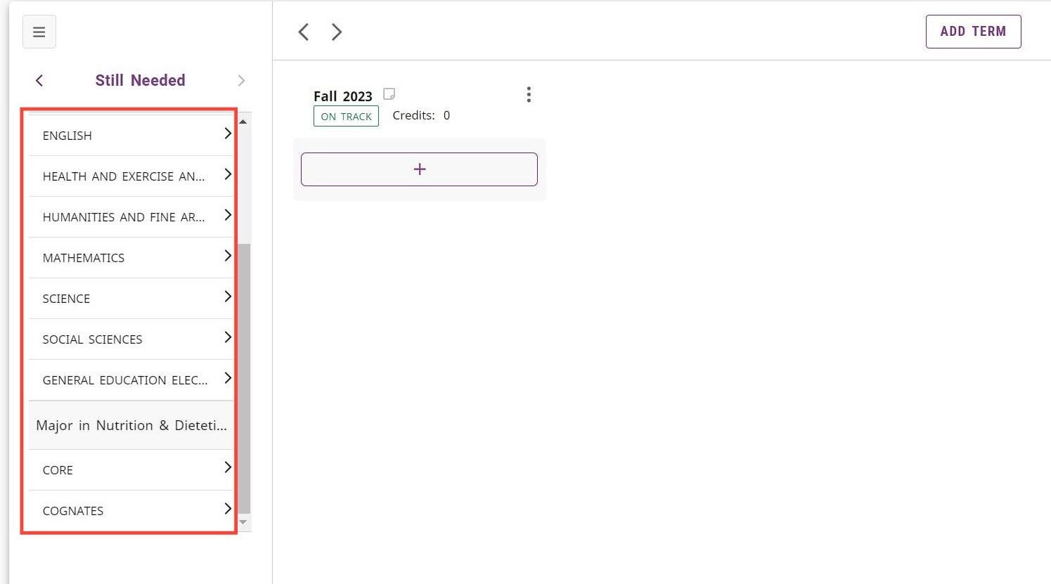 Screenshot of still needed for primary curriculum